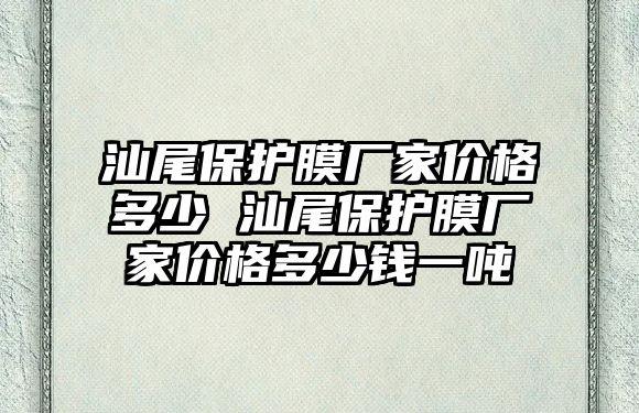 汕尾保護膜廠家價格多少 汕尾保護膜廠家價格多少錢一噸