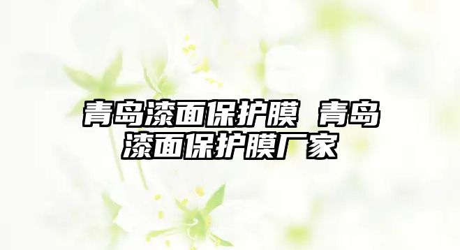 青島漆面保護膜 青島漆面保護膜廠家