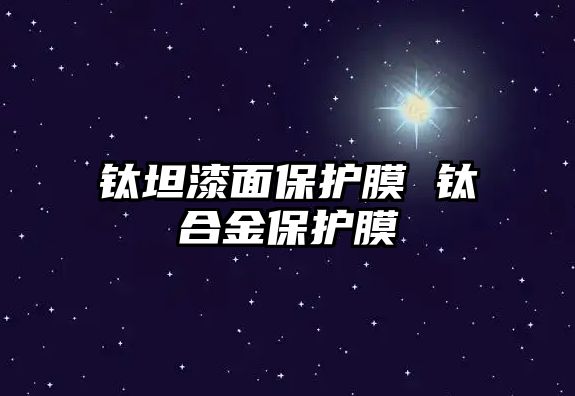 鈦坦漆面保護膜 鈦合金保護膜