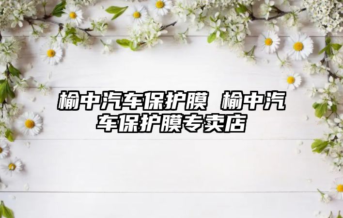 榆中汽車(chē)保護(hù)膜 榆中汽車(chē)保護(hù)膜專(zhuān)賣(mài)店