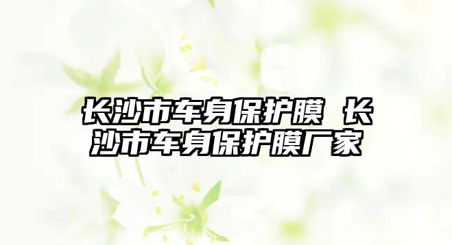 長沙市車身保護膜 長沙市車身保護膜廠家