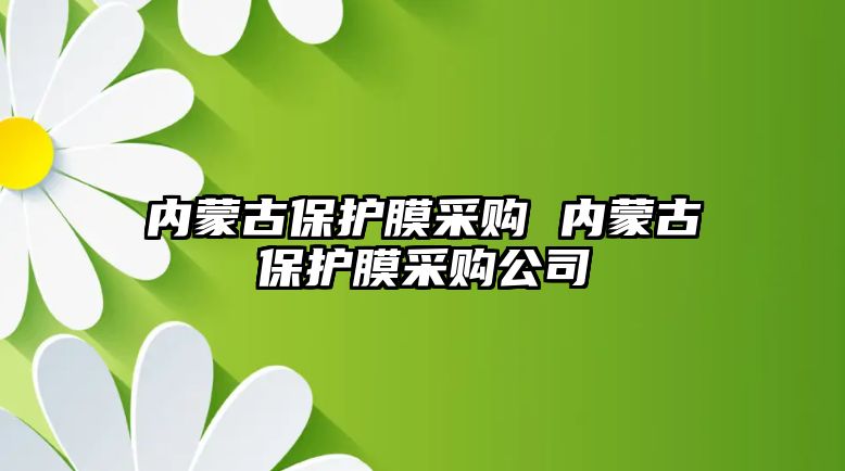 內蒙古保護膜采購 內蒙古保護膜采購公司