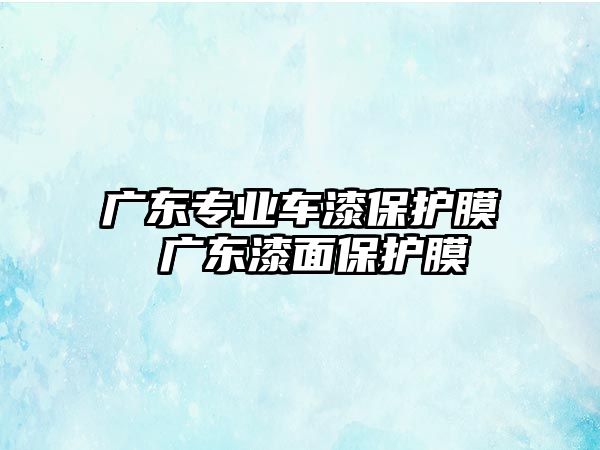 廣東專業(yè)車漆保護膜 廣東漆面保護膜