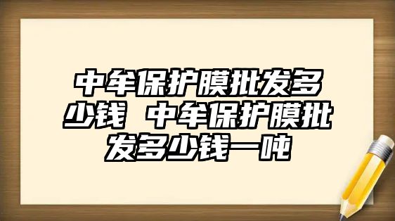 中牟保護膜批發多少錢 中牟保護膜批發多少錢一噸