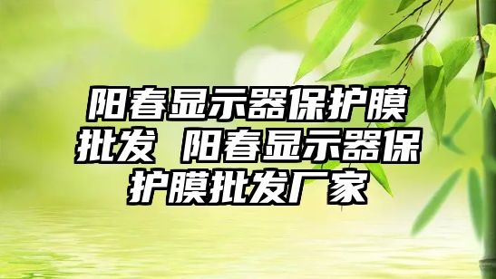 陽春顯示器保護膜批發 陽春顯示器保護膜批發廠家